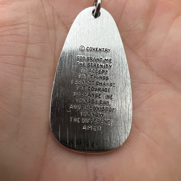 Vintage Sarah Coventry Silver-tone Serenity Prayer Pendant - Picture 9 of 14